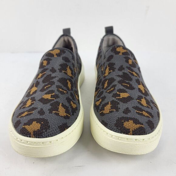 Sofft Somers Sneaker Gray Leopard Textile Slip On Comfort Shoes Size 6M - Picture 4 of 8